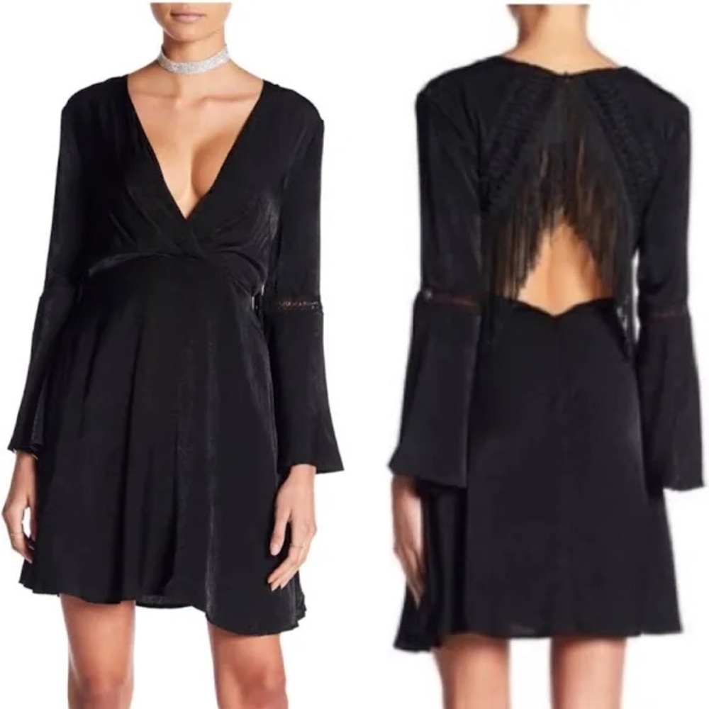 Nwt TJD‎ The Jetset Diaries Spartel Fringe Open Back Mini Dress